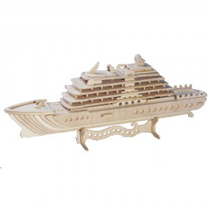 Luksusowy jacht - puzzle 3D (E)